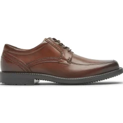 Oxfords E Cadarços>Rockport Avental Masculino Style Leader 2 Biqueira Oxford Novo gradiente marrom