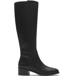 Botas E Botas>Rockport Bota alta feminina Evalyn Lthr Preto