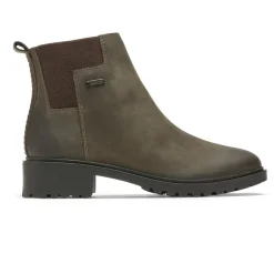 Botas E Botas>Rockport Bota Chelsea impermeável Ryleigh feminina Dk Taupe Lthr Wp Wl