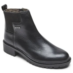 Botas E Botas>Rockport Bota Chelsea impermeável Ryleigh feminina Preto Lthr Wp