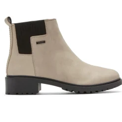 Botas E Botas>Rockport Bota Chelsea impermeável Ryleigh feminina Taupe Nubuck Wp