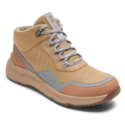 Botas E Botas>Rockport Bota de caminhada feminina Total Motion Trail à prova d'água para todos os climas Tan Têxtil Wp Eco