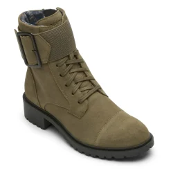 Botas E Botas>Rockport Bota feminina Ryleigh impermeável com cadarço Camurça Florestal Wp
