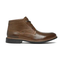 Botas>Rockport Bota Masculina Classic Break Chukka Couro Castanho Escuro