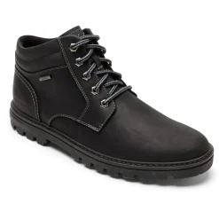 Botas>Rockport Bota masculina para clima ou não à prova d'água Couro Preto/Camurça