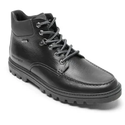 Botas>Rockport Bota Moc Toe masculina para clima ou não à prova d'água Couro preto