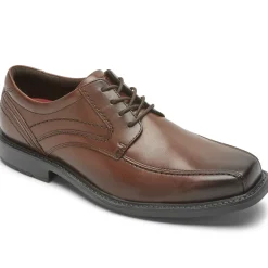 Oxfords E Cadarços>Rockport Estilo Masculino Leader 2 Bike Toe Oxford Novo gradiente marrom