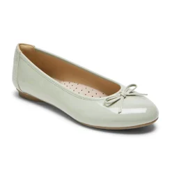 Slip-Ons>Rockport Flat de balé Reagan feminino Jade Patente Sintética