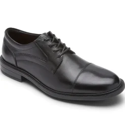 Oxfords E Cadarços>Rockport Masculino Tanner Cap Toe Oxford Preto