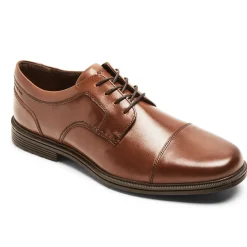 Oxfords E Cadarços>Rockport Masculino Taylor impermeável boné biqueira Oxford bronzeado