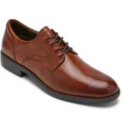 Oxfords E Cadarços>Rockport Masculino Total Motion Dressport Biqueira Simples Oxford bronzeado