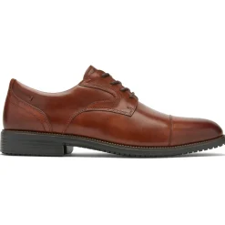 Oxfords E Cadarços>Rockport Masculino Total Motion Dressport Cap Toe Oxford bronzeado