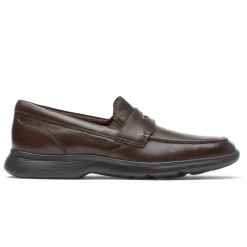 Mocassins E Slip-ons>Rockport Mocassim masculino Truflex Dressports Penny Marrom escuro