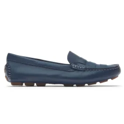 Slip-Ons>Rockport Mocassim tecido Bayview feminino Pedra Azul