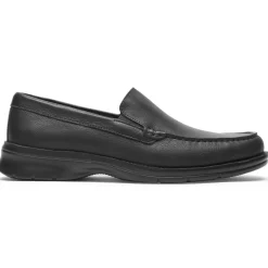 Mocassins E Slip-ons>Rockport Mocassim Veneziano Palmer Masculino Preto caído
