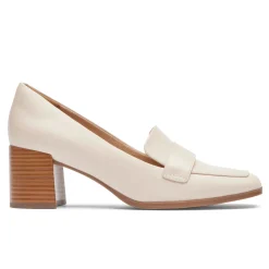 Mocassins>Rockport Mocassim Violetta Feminino Couro baunilha