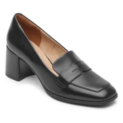 Mocassins>Rockport Mocassim Violetta Feminino Lthr Preto