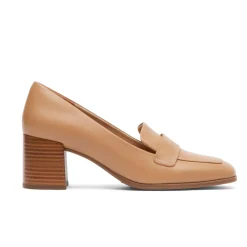 Mocassins>Rockport Mocassim Violetta Feminino Couro Mocha Latte