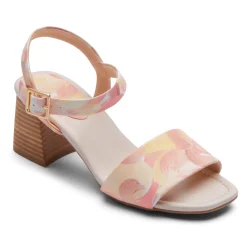 Saltos>Rockport Mulhereses Oh alegria! Salto Farrah com 2 tiras Rosa pictórico