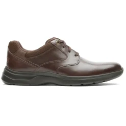 Oxfords E Cadarços>Rockport Oxford masculino Patterson Dk Castanho Liso Lea