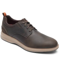 Oxfords E Cadarços>Rockport Oxford masculino Total Motion City com bico liso Marrom
