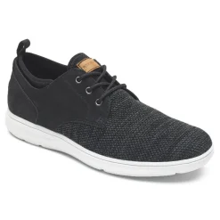 Tênis>Rockport Oxford masculino Zaden com bico liso Nubuck/malha preto