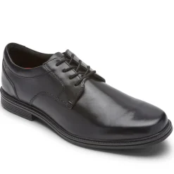 Oxfords E Cadarços>Rockport Robinsyn masculino à prova d'água com bico liso Oxford Preto