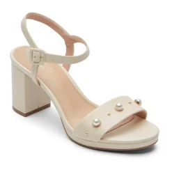 Saltos>Rockport Salto feminino Tabitha com 2 tiras Pérola de baunilha