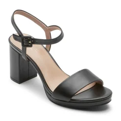 Saltos>Rockport Salto feminino Tabitha com 2 tiras Preto