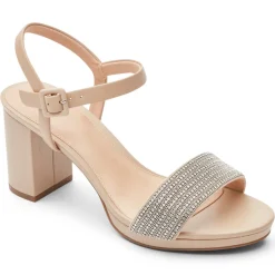 Saltos>Rockport Salto feminino Tabitha com 2 tiras Bling