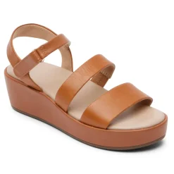 Sandálias E Cunhas>Rockport Sandália Aubriella Feminina bronzeado