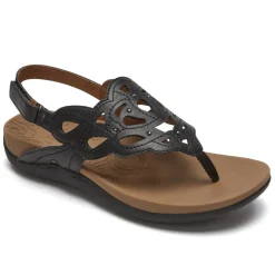 Sandálias E Cunhas>Rockport Sandália feminina Ridge Slingback Preto