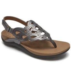 Sandálias E Cunhas>Rockport Sandália feminina Ridge Slingback Estanho