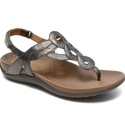 Sandálias E Cunhas>Rockport Sandália Ramona Feminina Estanho