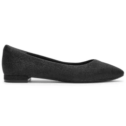 Sapatilhas>Rockport Sapatilhas femininas Total Motion Adelyn Ballet Glamour Preto
