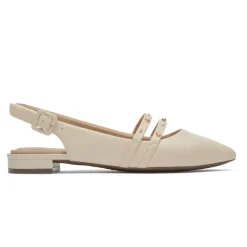 Sapatos>Rockport Sapato feminino com tiras Total Motion Adelyn com tiras Baunilha/Pérola