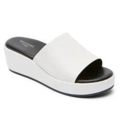 Slip-Ons>Rockport Slide Aubriella Feminino Branco