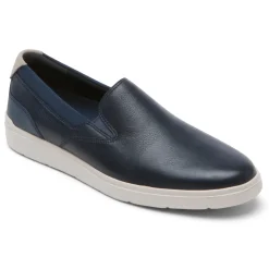 Tênis>Rockport Slip-On Masculino Total Motion Court Novo vestido azul