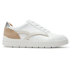 Tênis>Rockport Tênis feminino Truflex Navya retrô Têxtil Branco/Eco Sintético