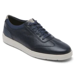 Tênis>Rockport Tênis masculino Ubal Total Motion Court T-Toe Novo vestido azul