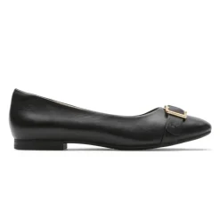 Sapatilhas>Rockport Zoie Ring Ballet Flat feminino Preto